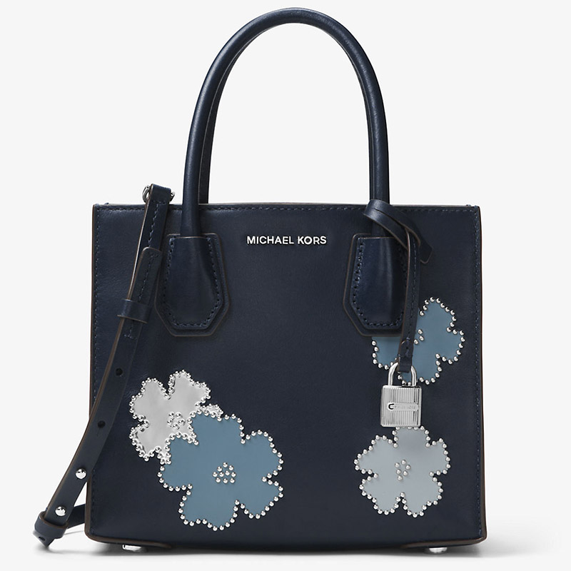 Michael kors blue sales flower bag