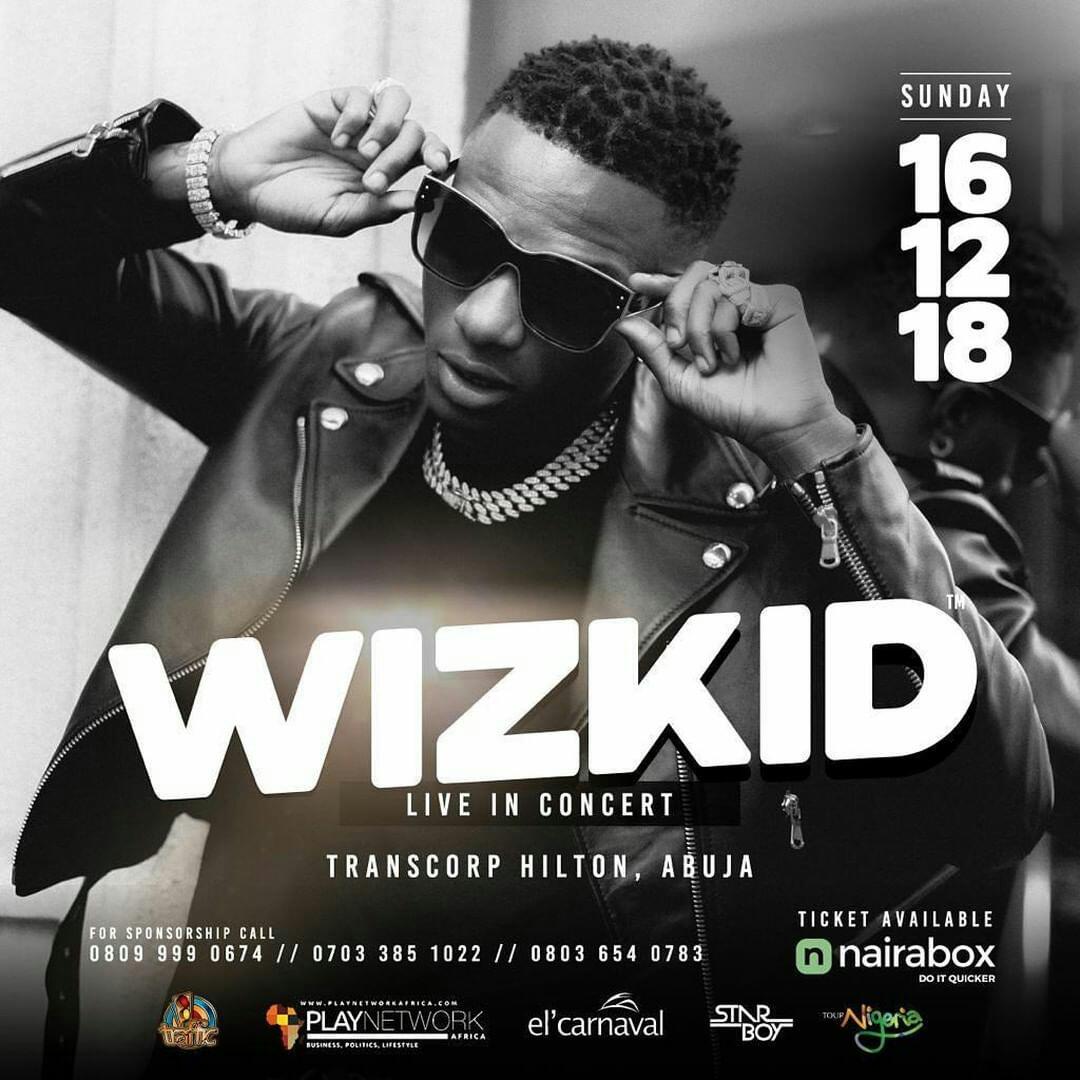 Wizkid Live In Concert, Abuja Events Nigeria