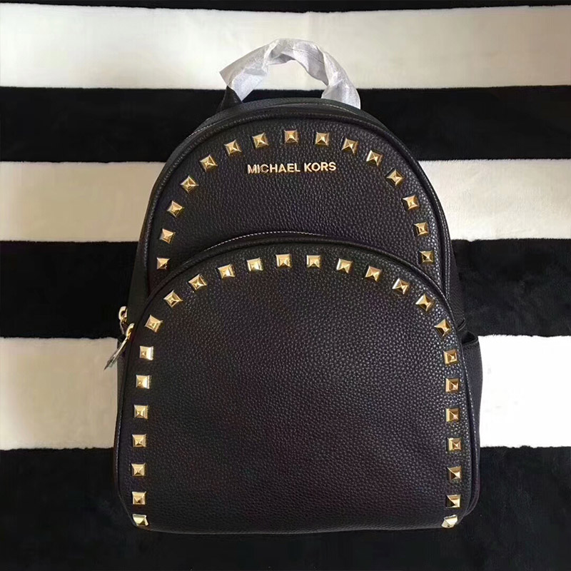 Shop - MICHAEL Michael Kors Abbey Studded Leather Backpack Black - Fashion  - Nigeria