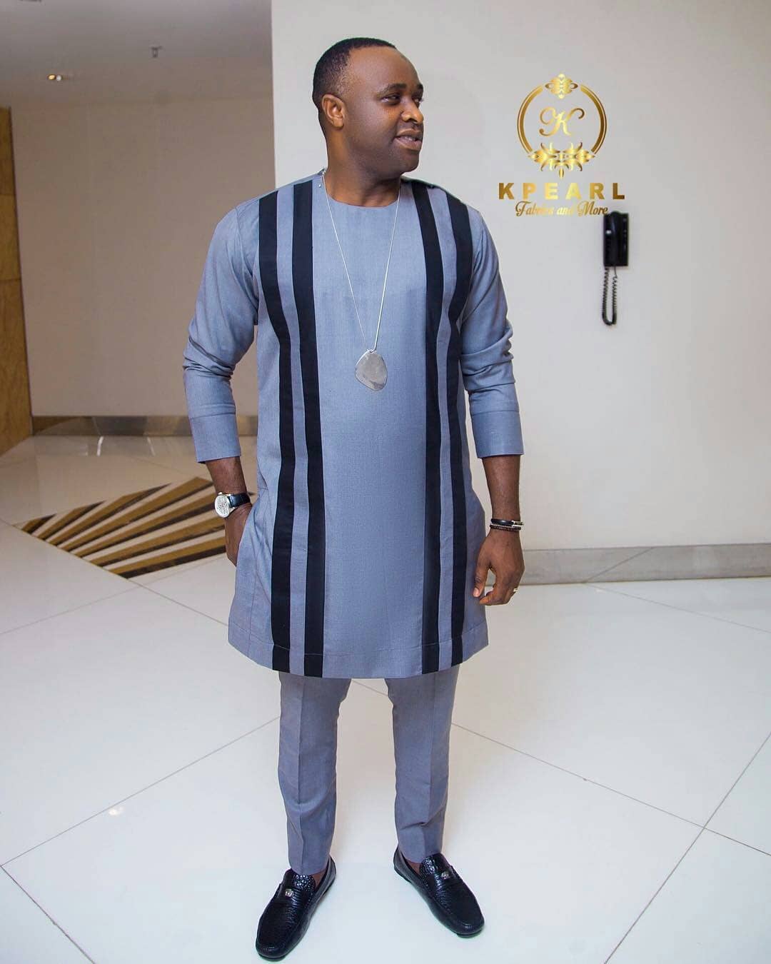 Actor Femi Adebayo Steps Out In Style, Looking So Elegant In New Native ...