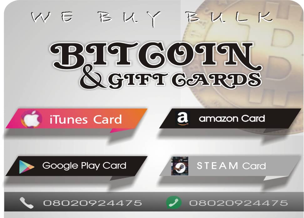 Itunes Amazon Gift Card And Bitcoin Adverts Nigeria