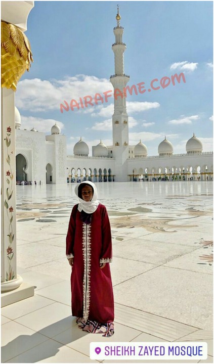 Bbnaija Anto Spotted In Largest Mosque In Dubai Sheikh Zayed Mosque