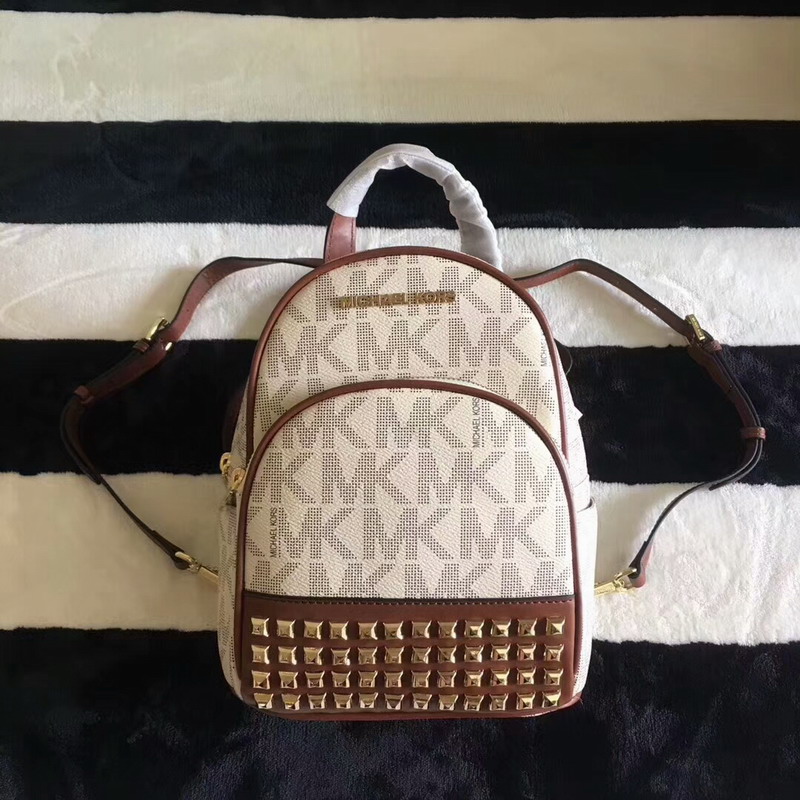 Shop - MICHAEL Michael Kors Abbey Extra-small Studded Logo Backpack White -  Fashion - Nigeria