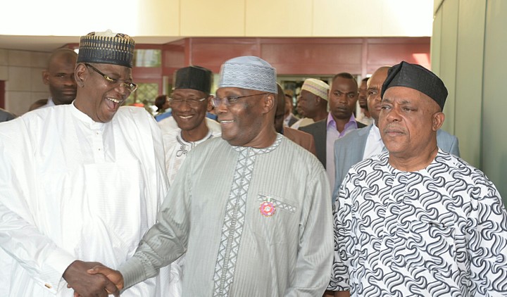 2019: What Obasanjo Told Atiku, Secondus In Abuja Hotel As PDP Changes ...