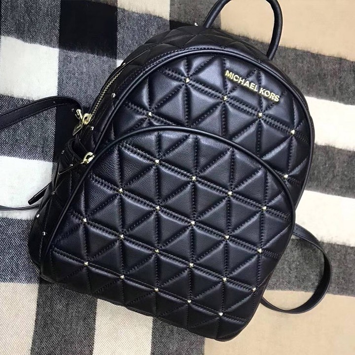 Shop - MICHAEL Michael Kors Abbey Quilted-leather Backpack Black - Fashion  - Nigeria