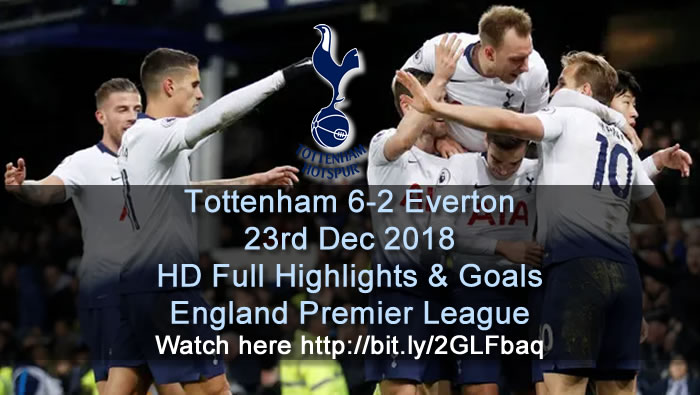 Tottenham 62 Everton 23rd Dec 2018 HD Full Highlights Goals