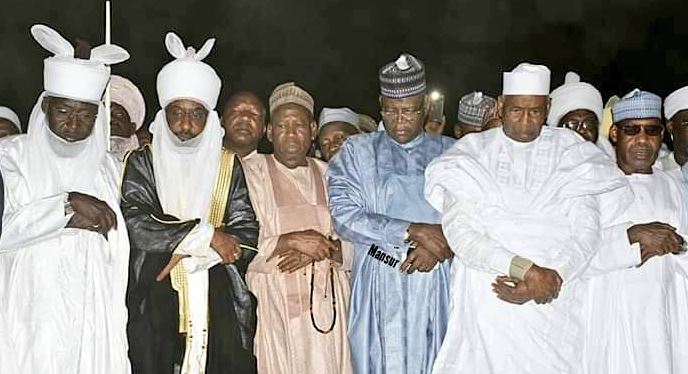 Lamido, Sanusi, Ganduje, Others At Funeral Prayer For Ex Gov. Hamza Abdullahi