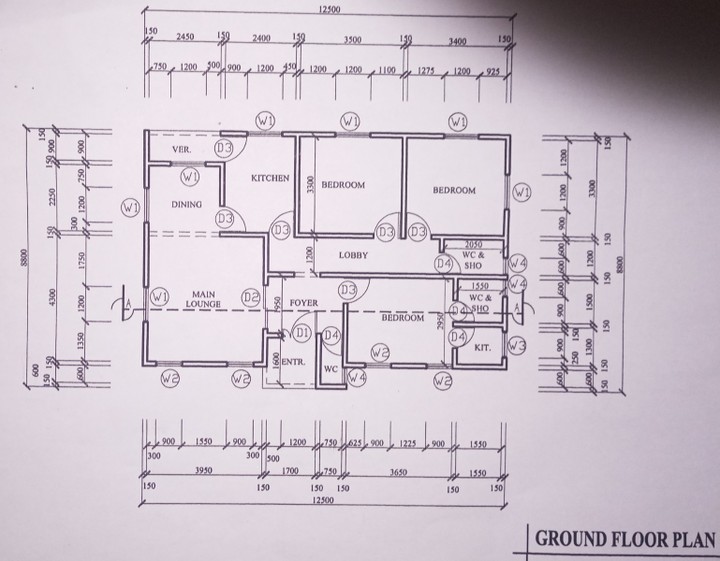 3 Bedroom Bungalow Floor Plan Properties Nigeria