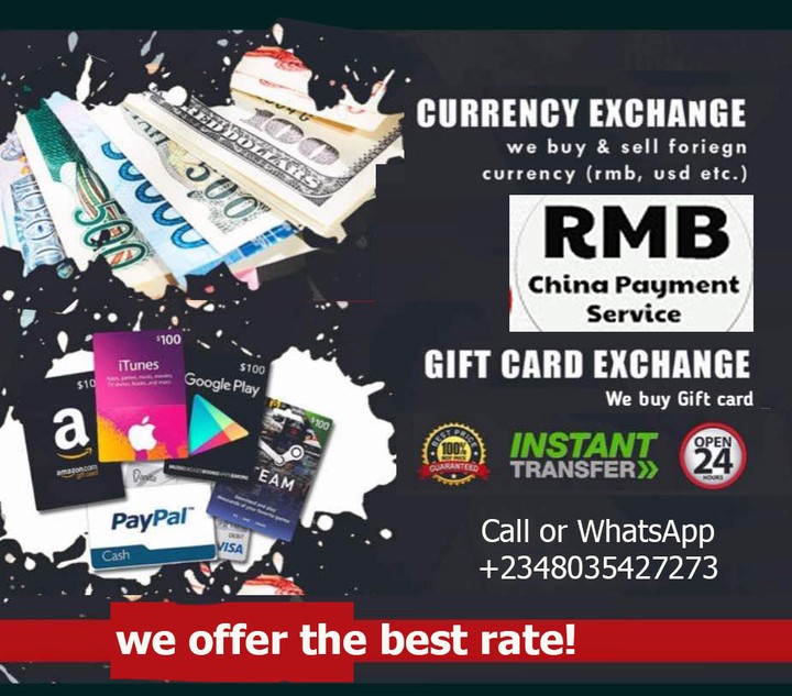 Sell Rmb And Gift Card At A Very Good Rate Business Nigeria