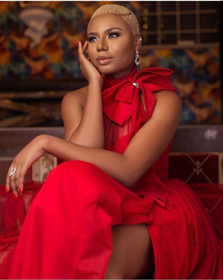 Nancy Isime Stuns In Elegant Thigh Revealing Gown Celebrities Nigeria