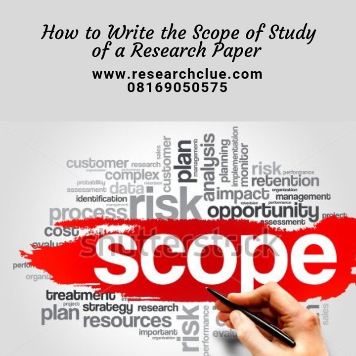How To Write The Scope Of Study Of A Research Paper Career Nigeria