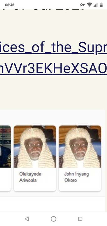 Current Justices Of The Supreme Court Of Nigeria : Photos Politics (3