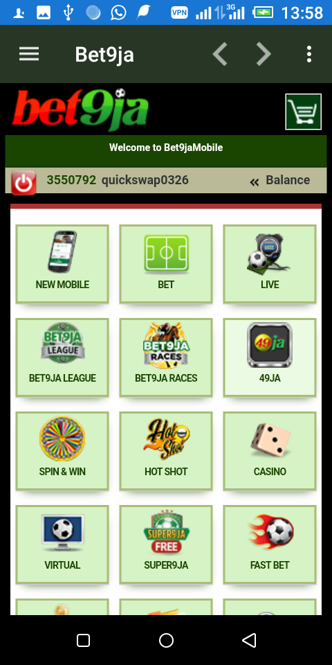 Old bet9ja2 mobile app