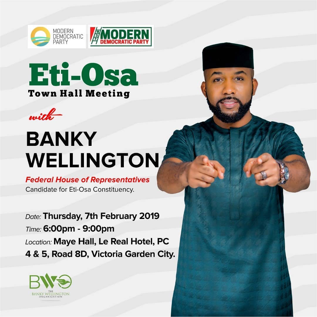 Banky W Set To Hold Etiosa Townhall Meeting On Thursday Celebrities