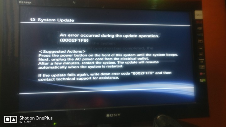 Urgent PS3 Update Error - Gaming - Nigeria