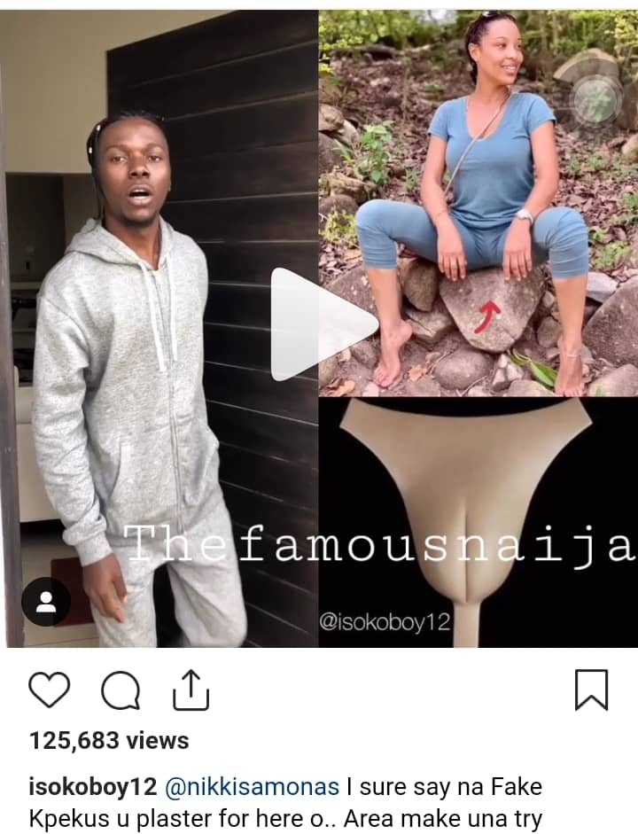 Isokoboy Blasts Nikki Samonas, Says You Are Wearing A Fake Privates -  Celebrities - Nigeria
