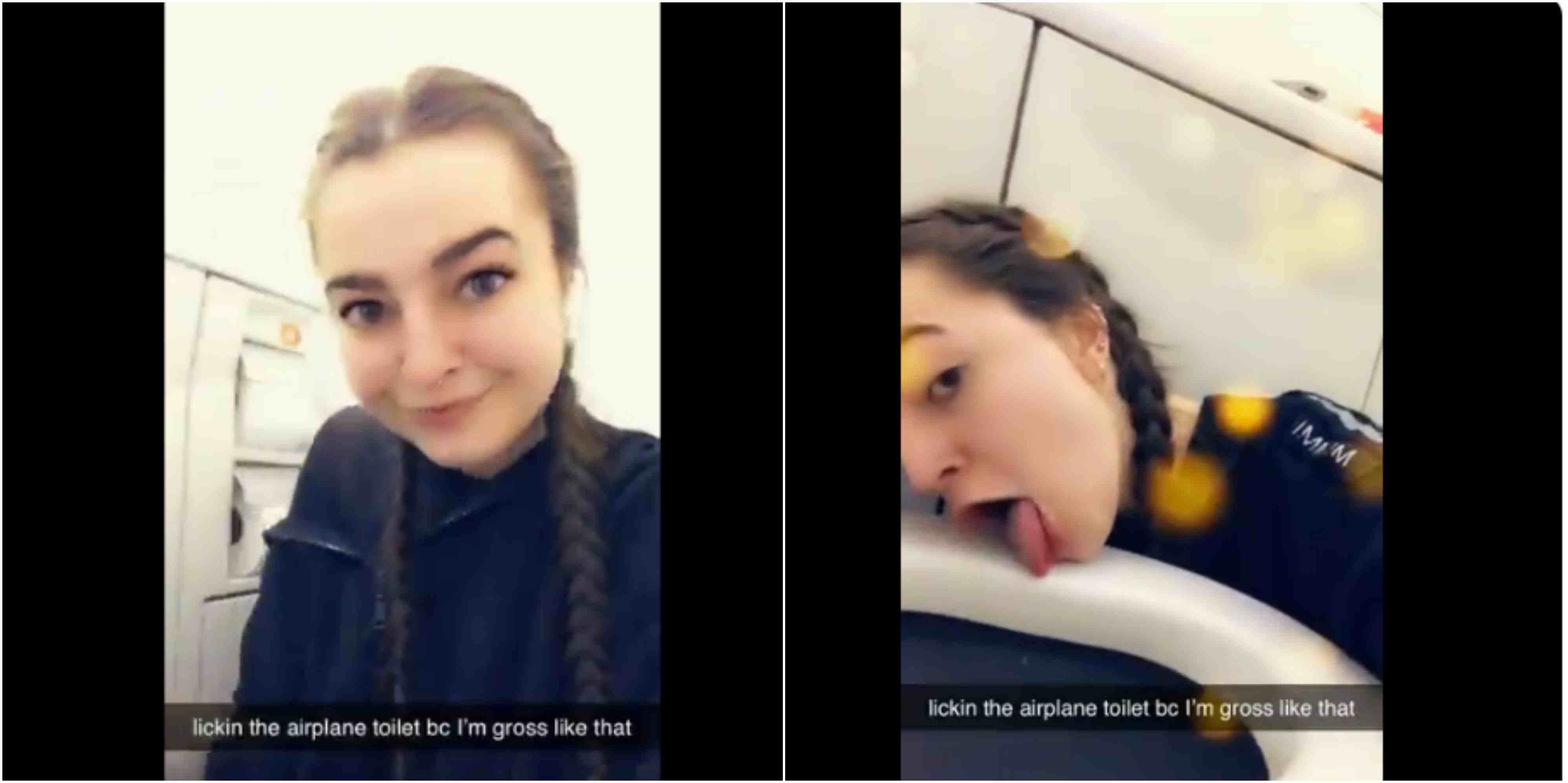 Video Of Lady Licking Airplane Toilet Goes Viral On Twitter Crime Nigeria