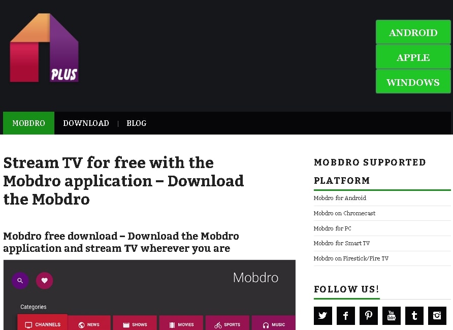 Mobdro App(stream Live Matches) - Phones (2) - Nigeria