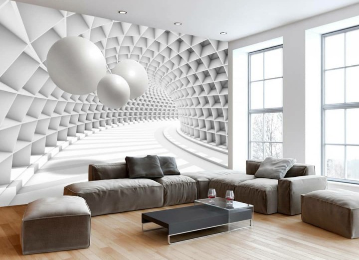 Simple Mural Interior Design for Large Space