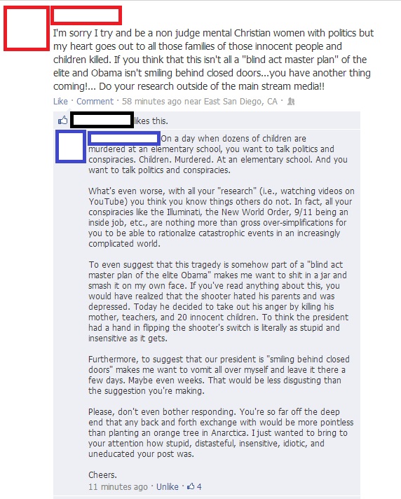 stupid religious facebook posts