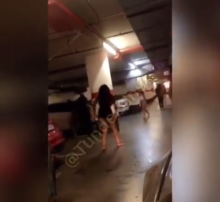 South African Hooker Seen Fighting As Nigerian Men Leav