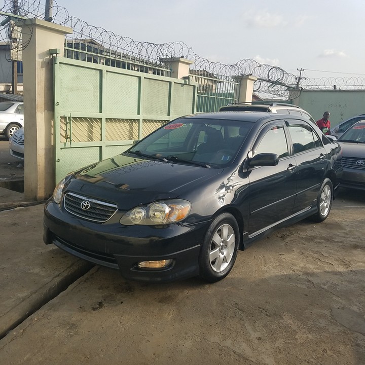 Sold Tin Can Cleared 06 Toyota Corolla S Black Autos Nigeria