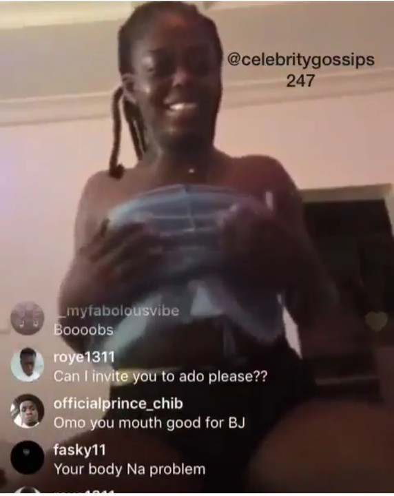 Instagram Slayqueen Displays Her Boobs On Mc Galaxy's Instagram Live Chat -  Romance - Nigeria