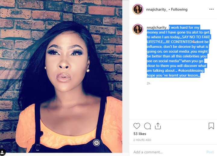 Actress Nnaji Charity Shamed For Begging Mompha For Money Slams Okoro Blessing Celebrities 