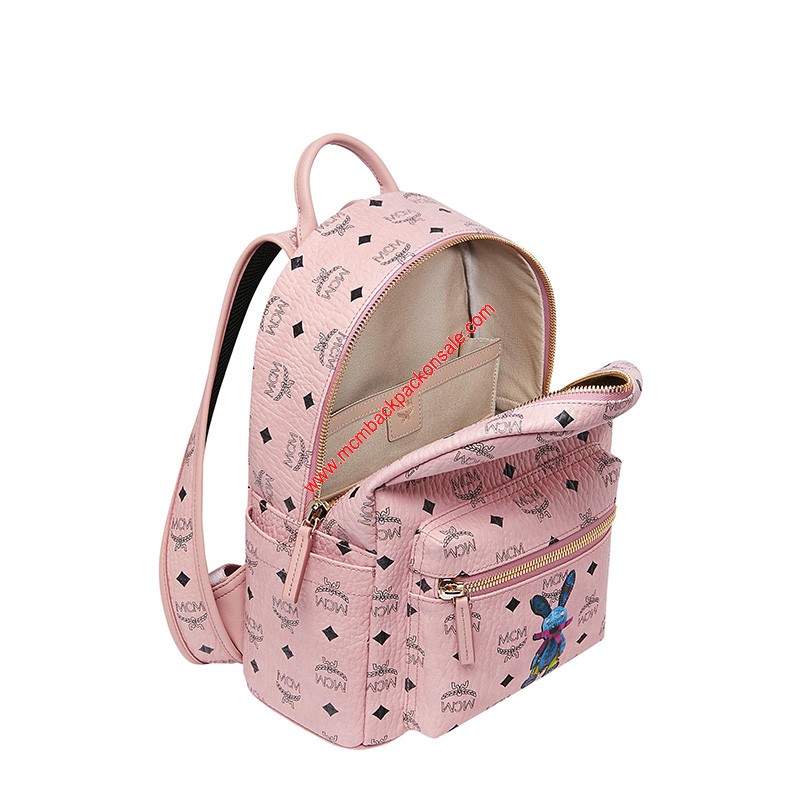 Shop - MCM Small Stark Rabbit Backpack In Light Pink - Fashion/Clothing ...