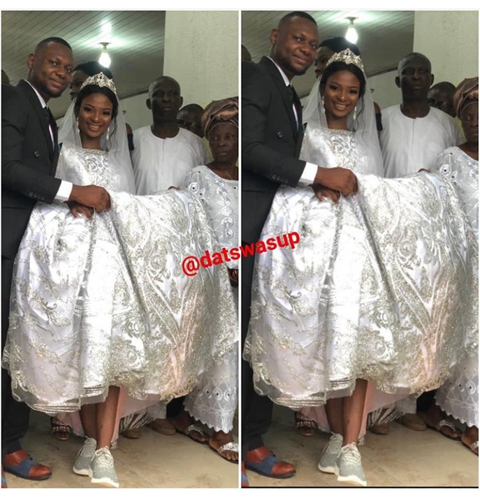 Nigerian Lady Wear Sneakers On Her Wedding Day – The Daily Vendor Newspaper