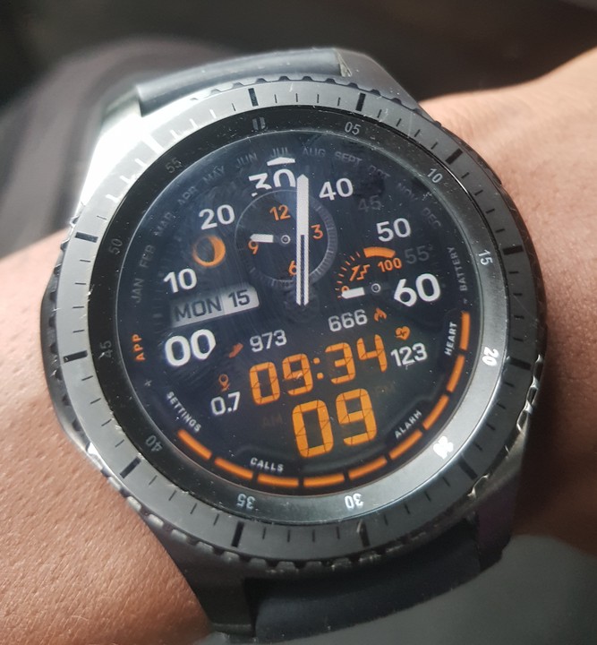 Samsung Gear S3 Frontier SMR760 Smartwatch 55k_ sold Technology