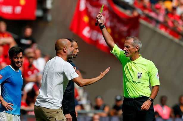 Pep Guardiola Becomes First Manager To Receive Yellow Card (Photos ...